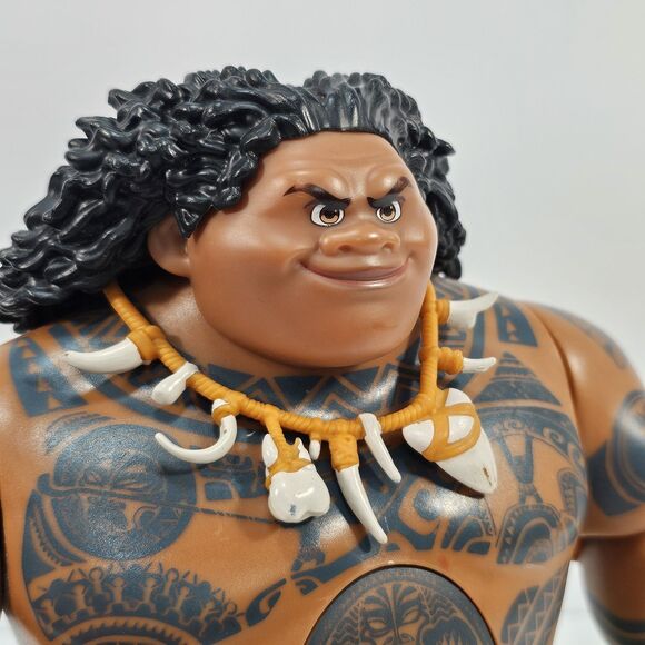 Disney Moana Swing 'n Sounds Maui Figure without Fishhook Accessory (Working) - Picture 5 of 8